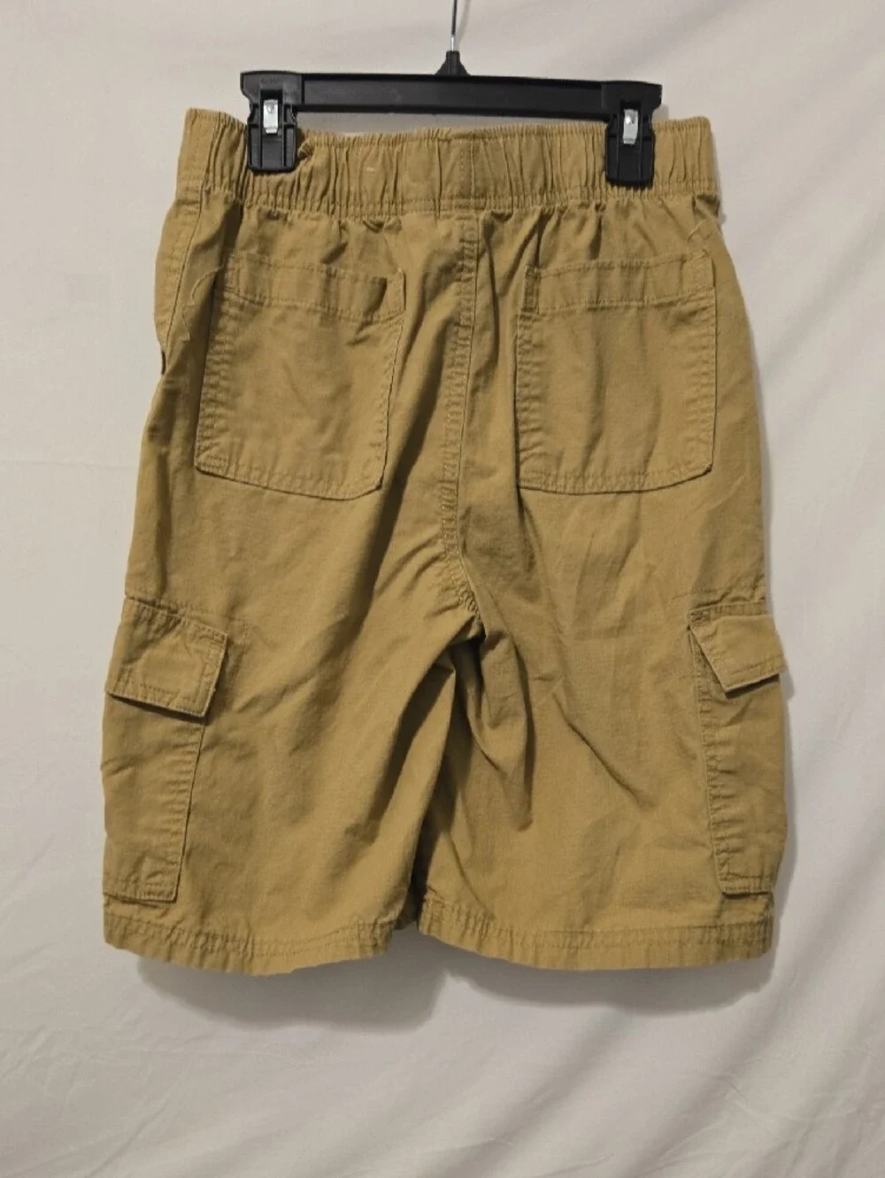 The Childrens Place Boys Khaki Elastic Waist Cargo Shorts